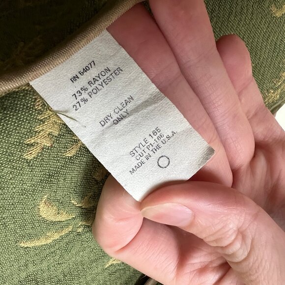 Vintage Jacquard Woven Embroidery Foral Blazer Jacket Coat Tapestry Cottagecore - Picture 4 of 7